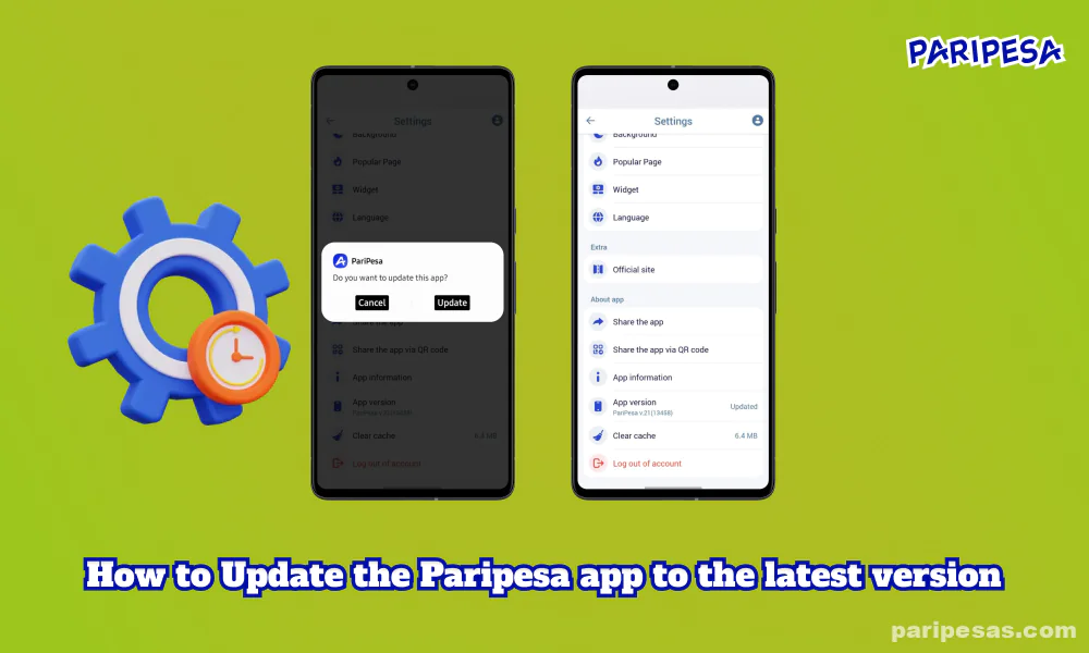 Para atualizar o aplicativo Paripesa para a versão mais recente, os usuários precisam ir até a seção de configurações, procurar a opção de atualização no menu e, se houver uma nova atualização disponível, clicar no botão Atualizar para baixar o APK mais recente